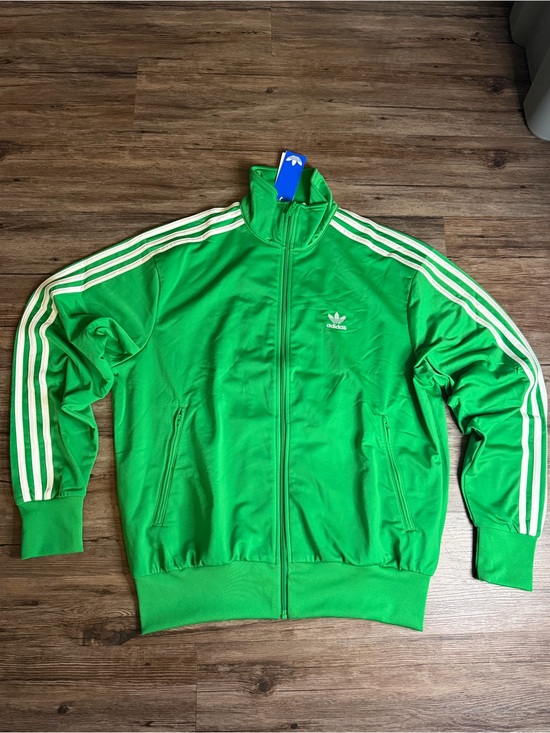 adidas Other - Adidas Originals Firebird Track Jacket Green/White 3-Stripe $80 NWT Men’s Sz L